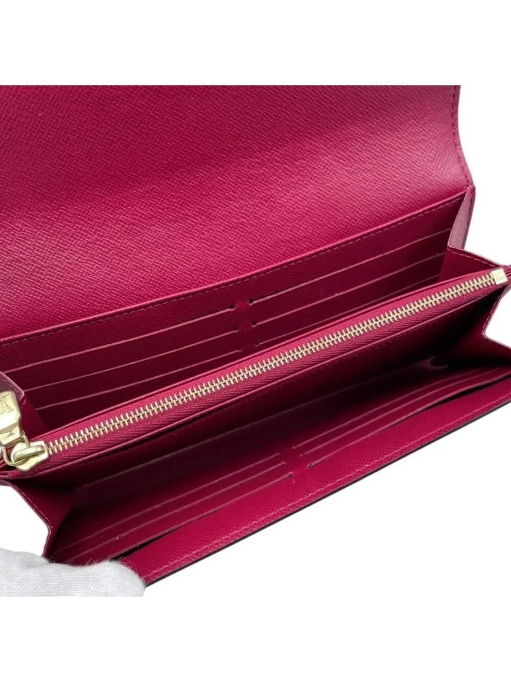 Louis Vuitton Bifold Wallet Portefeuille Sarah Monogram Fuchsia Pink